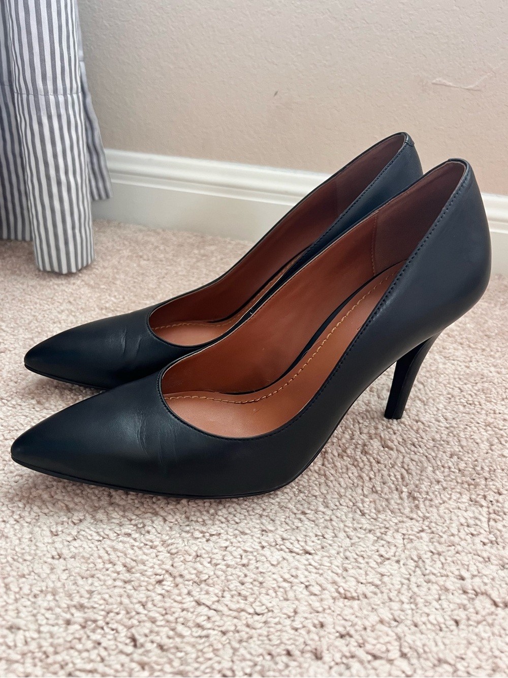 Coach Black Leather Heels - Picture 3 of 6